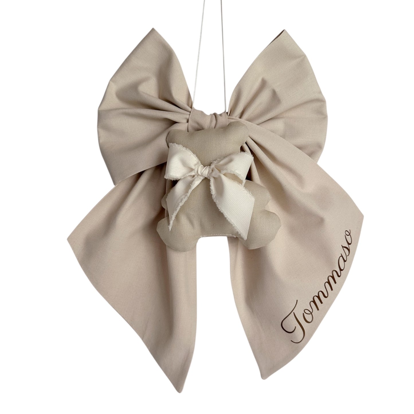 FIOCCO TEDDY Mandorla e fiocco burro