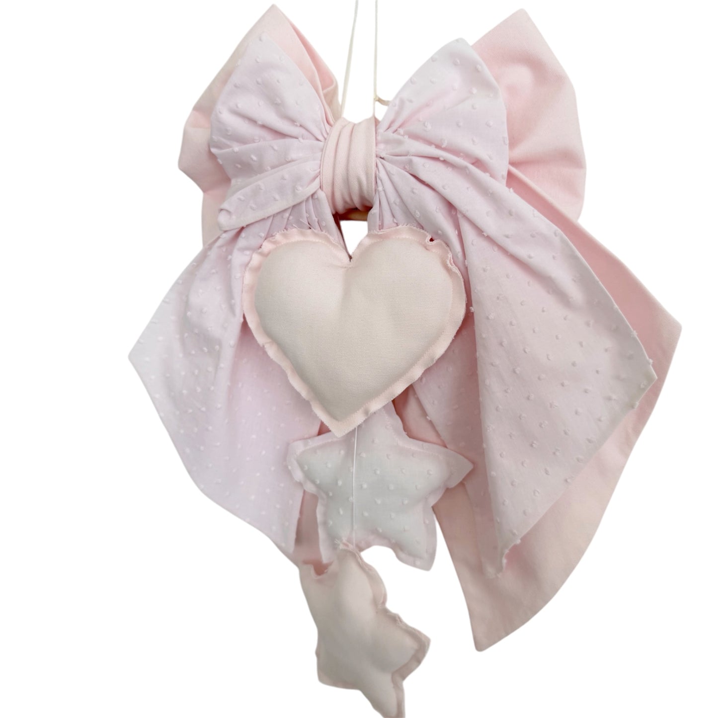 FIOCCO NASCITA Rosa baby (new color) e rosa baby plumetis