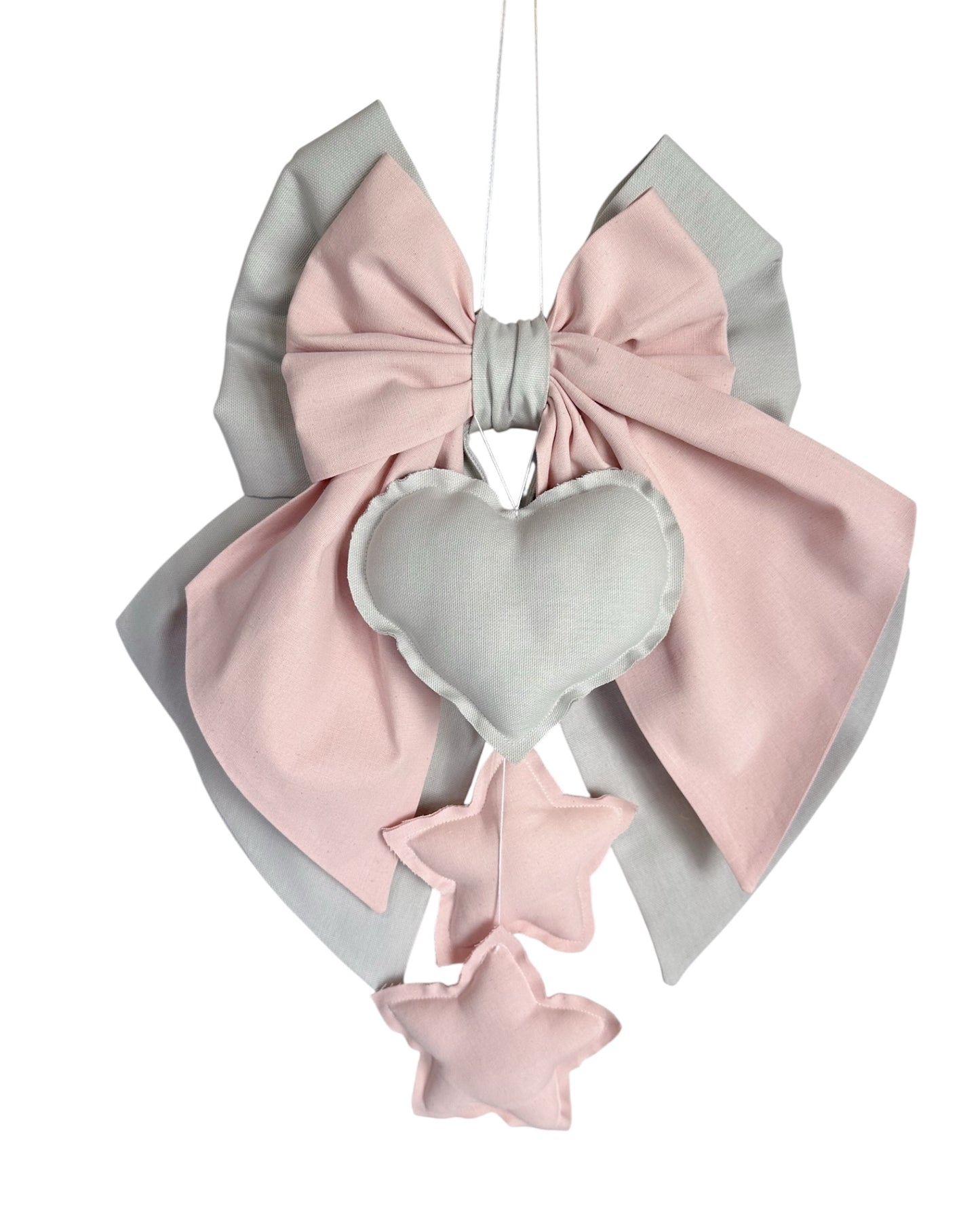 FIOCCO NASCITA Perla e rosa cipria