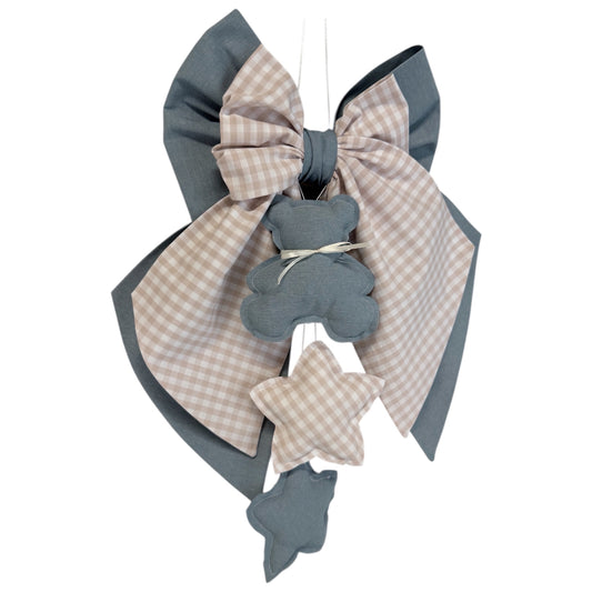 FIOCCO NASCITA Polvere e quadratino écru