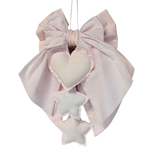 FIOCCO NASCITA Rosa baby (new color) e rosa baby plumetis