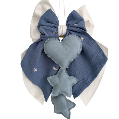 FIOCCO NASCITA Bianco latte e polvere moonlight