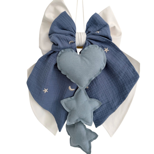 FIOCCO NASCITA Bianco latte e polvere moonlight