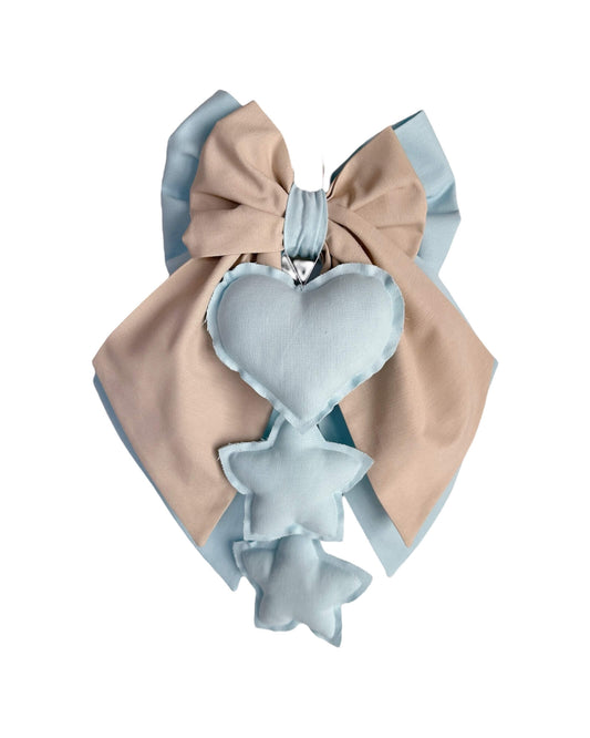 FIOCCO NASCITA Azzurro baby ed écru