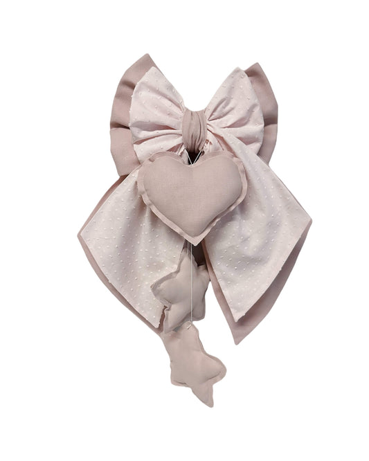 FIOCCO NASCITA Rosa baby e rosa baby plumetis
