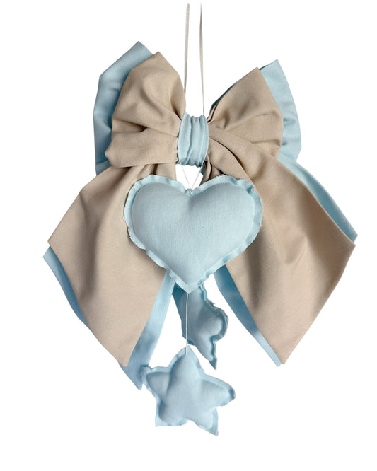 FIOCCO NASCITA Azzurro baby ed écru